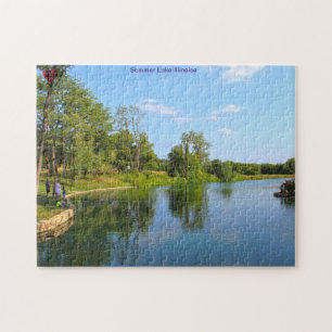 Summer Lake Illinoise Jigsaw Puzzle