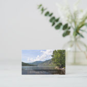Summer Lake Inspiration Business Name Card Visitenkarte (Stehend Vorderseite)