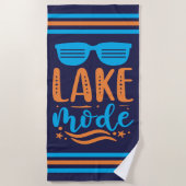 Summer Lake Mode Strip Border Strandtuch (Vorderseite)