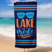 Summer Lake Mode Strip Border Strandtuch