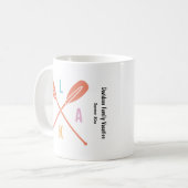 Summer Lake Paddle in Pastel mit benutzerdefiniert Kaffeetasse (Vorderseite Links)
