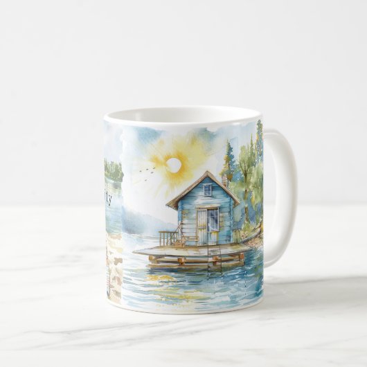 Summer Lake Serenity Kaffeetasse (VorderseiteRechts)