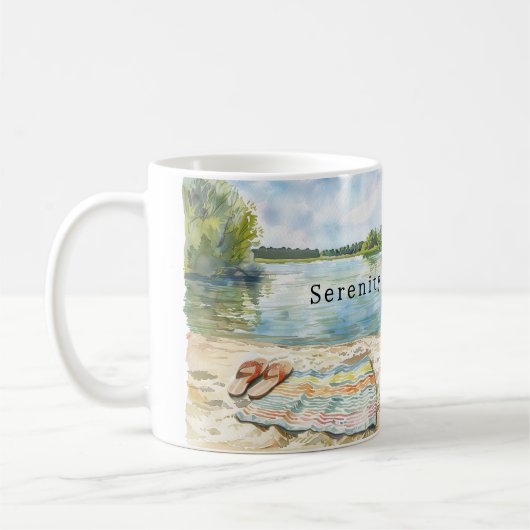 Summer Lake Serenity Kaffeetasse (Links)
