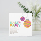 Summer Lanterns Party Einladungen (Stehend Vorderseite)