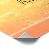 Summer Lässig Pastel Empfang 8x2 Sitzkarte Poster (Ecke)