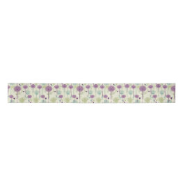 Summer Lavender Dandelion Design Satinband