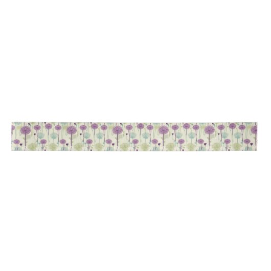 Summer Lavender Dandelion Design Satinband (Vorderseite)