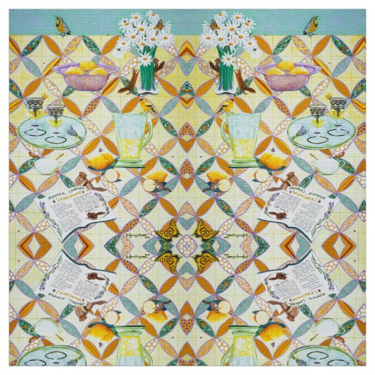 Summer Lavender Lemonade Stoff (Muster)