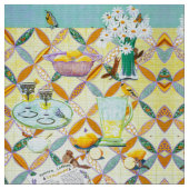 Summer Lavender Lemonade Stoff (Nahaufnahme)