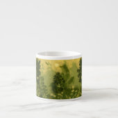 "Summer Lawn" Wolle Malerlandschaft Grüntöne Espressotasse (Vorderseite)