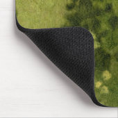 "Summer Lawn" Wolle Malerlandschaft Grüntöne Mousepad (Ecke)