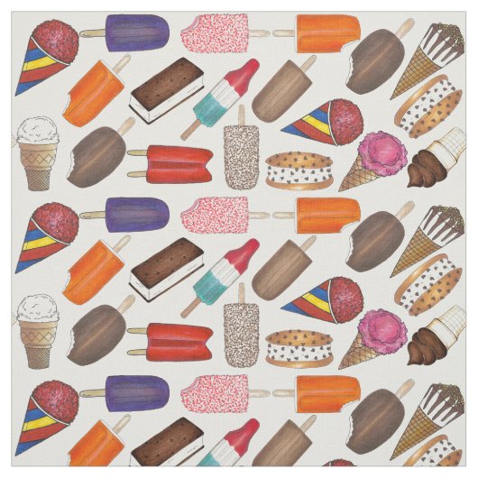 Summer Leckereien Ice Cream Man Popsicles Lebensmi Stoff (Muster)