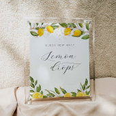 Summer Lemon Baby Dusche Wie viele Lemon Tropfen Poster