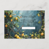 Summer Lemon Blossom Diapper Raffle Begleitkarte (Vorderseite)