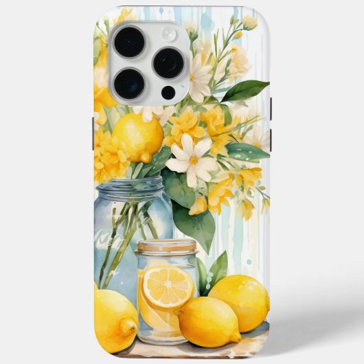 Summer Lemon Blossom Jar Case-Mate iPhone Hülle (Rückseite)