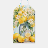 Summer Lemon Blossom Jar Geschenkanhänger (Vorderseite)