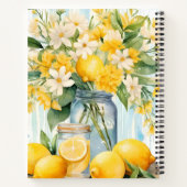 Summer Lemon Blossom Jar Notizblock (Rückseite)