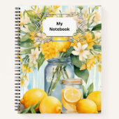 Summer Lemon Blossom Jar Notizblock (Vorderseite)