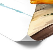 Summer Lemon Blossom Jar Poster (Ecke)