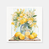 Summer Lemon Blossom Jar Serviette (Vorderseite)