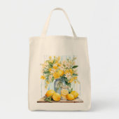 Summer Lemon Blossom Jar Tragetasche (Vorne)