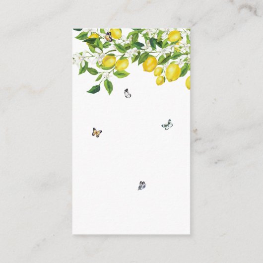 Summer Lemon Brautparty | Antrag auf Erstattung Begleitkarte (Rückseite)