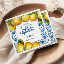 Summer Lemon Brautparty Paper Napkin Serviette