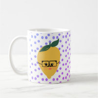 Summer Lemon Citrus Dots Cartoon Handgezeichnet