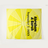Summer Lemon Décor Wedding Wandteppich (Vorderseite (Horizontal))