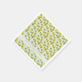 Summer Lemon Frucht Muster Custom Brautparty Serviette (Ecke)