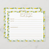 Summer Lemon Fruit Muster Brautparty Rezept (Vorne/Hinten)