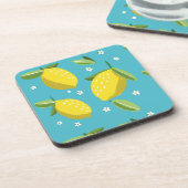 Summer Lemon Hartkunststoffdecke Getränkeuntersetzer (Linke Seite)