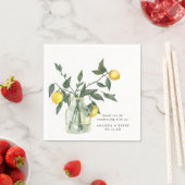 Summer Lemon im Jar Wedding Paper Serviette (Beispiel)