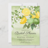 Summer Lemon & Limon Bridal Dusche Einladung (Vorderseite)
