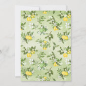 Summer Lemon & Limon Bridal Dusche Einladung (Rückseite)