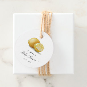 Summer Lemon Limon Citrus Baby Dusche Geschenkanhänger