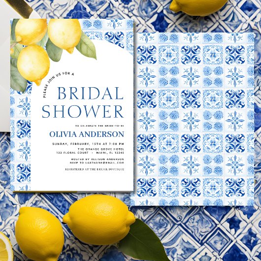 Summer Lemon Main Squeeze Brautparty Einladung