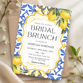 Summer Lemon Mediterranean Bridal Brunch Einladung