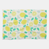Summer Lemon Muster in Cream Geschirrtuch (Horizontal)