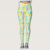 Summer Lemon Muster in Cream Leggings (Vorderseite)