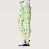 Summer Lemon Muster in Cream Leggings (Links)