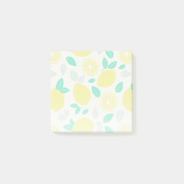 Summer Lemon Muster in Cream Post-it Klebezettel