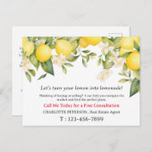 Summer Lemon Real Anwesen Postkarte (Vorne/Hinten)