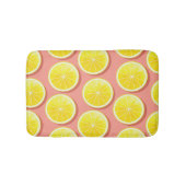 Summer Lemon Slices Pattern Badematte (Vorderseite)