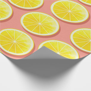 Summer Lemon Slices Pattern Geschenkpapier