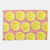 Summer Lemon Slices Pattern Geschirrtuch (Horizontal)