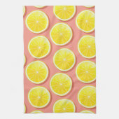 Summer Lemon Slices Pattern Geschirrtuch (Vertikal)