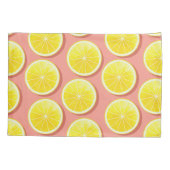 Summer Lemon Slices Pattern Kissenbezug (Rückseite)