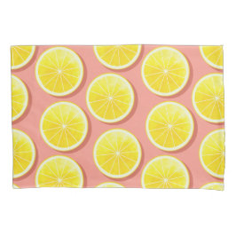 Summer Lemon Slices Pattern Kissenbezug