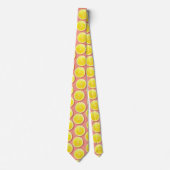 Summer Lemon Slices Pattern Krawatte (Vorderseite)